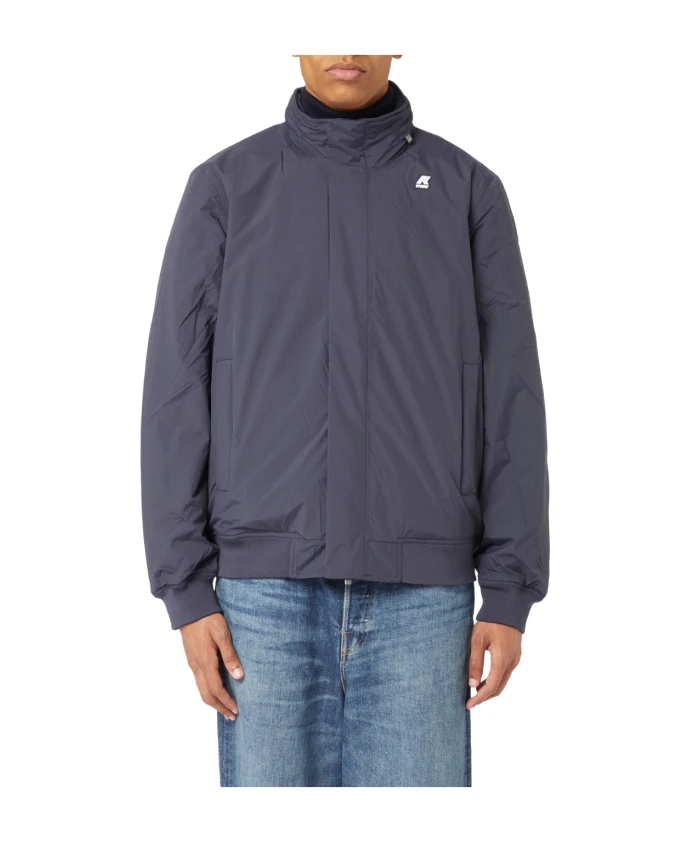 Приталенная куртка из рипстопа с капюшоном K-Way, синий
Приталенная куртка из рипстопа с капюшоном K-Way, синий