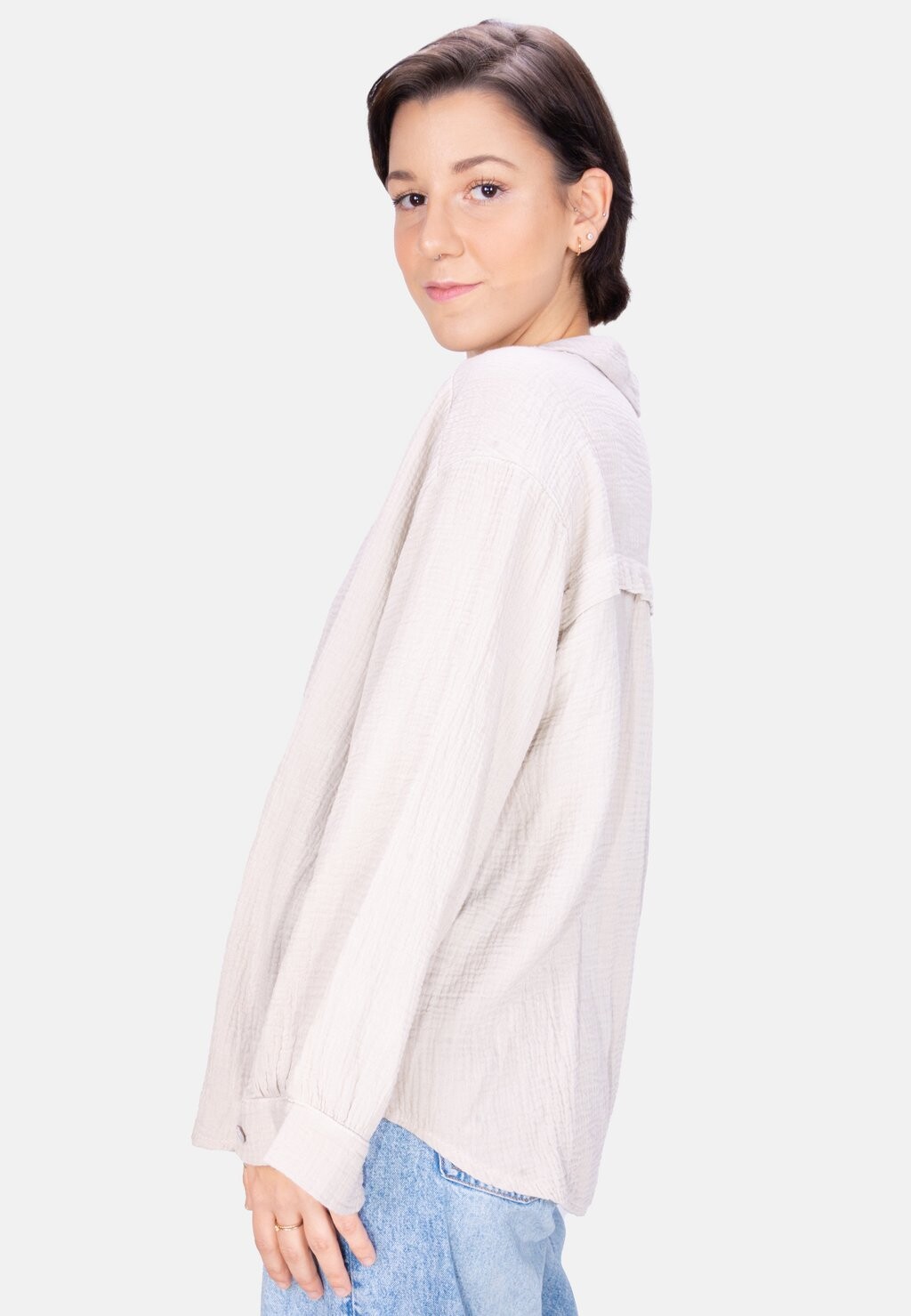 Блузка-рубашка Sasha Musselin Oversized Seasons of April, бежевый
Блузка-рубашка Sasha Musselin Oversized Seasons of April, бежевый