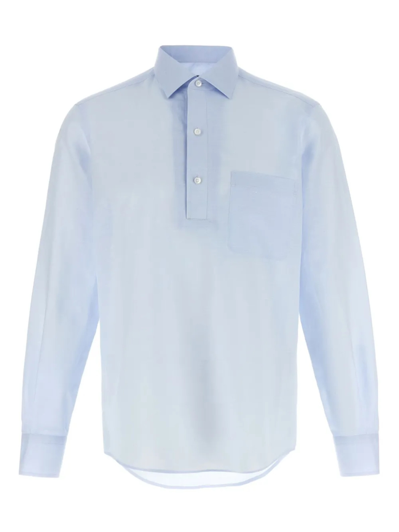 Рубашка с тремя пуговицами Zegna, синий
Рубашка с тремя пуговицами Zegna, синий