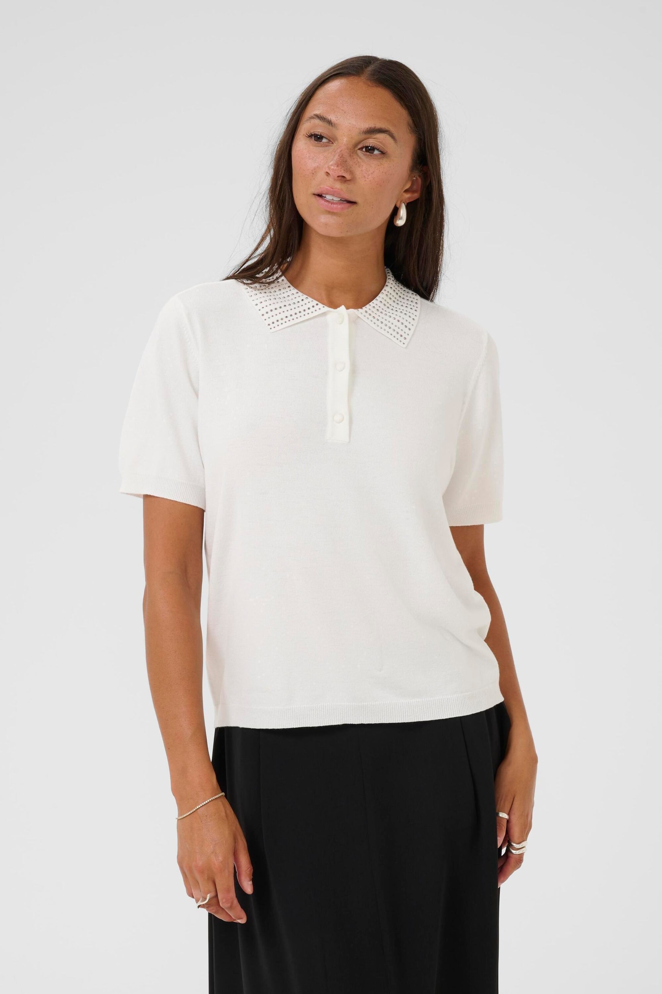 Kaffe Свитер 'KACarly' в белом цвете
Kaffe Свитер 'KACarly' в белом цвете