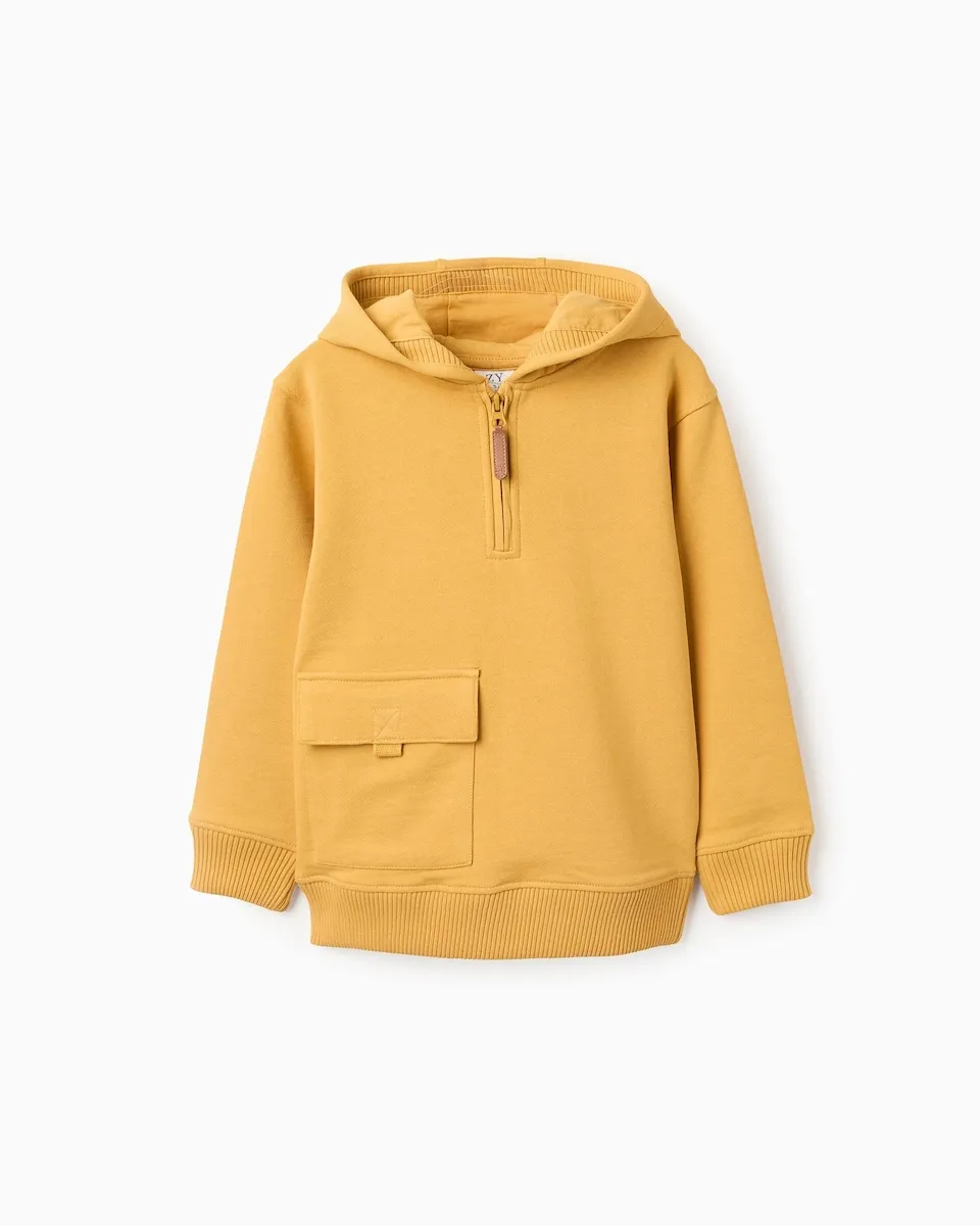 Детская толстовка с капюшоном и карманом 100% хлопок Zippy, желтый
Детская толстовка с капюшоном и карманом 100% хлопок Zippy, желтый