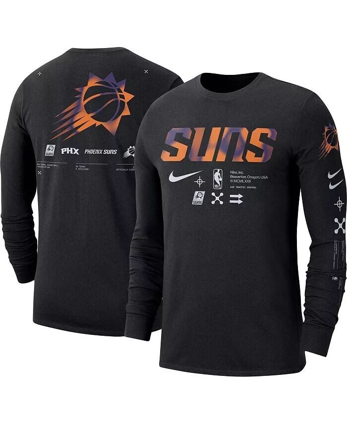 Мужская черная футболка с длинным рукавом Phoenix Suns Essential Air Traffic Control Nike
Мужская черная футболка с длинным рукавом Phoenix Suns Essential Air Traffic Control Nike