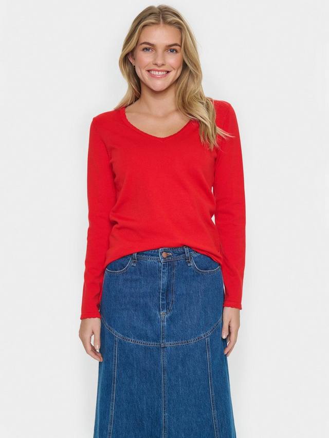 Джемпер с отделкой из морского гребешка mila Saint Tropez, цвет Flame Scarlet
Джемпер с отделкой из морского гребешка mila Saint Tropez, цвет Flame Scarlet