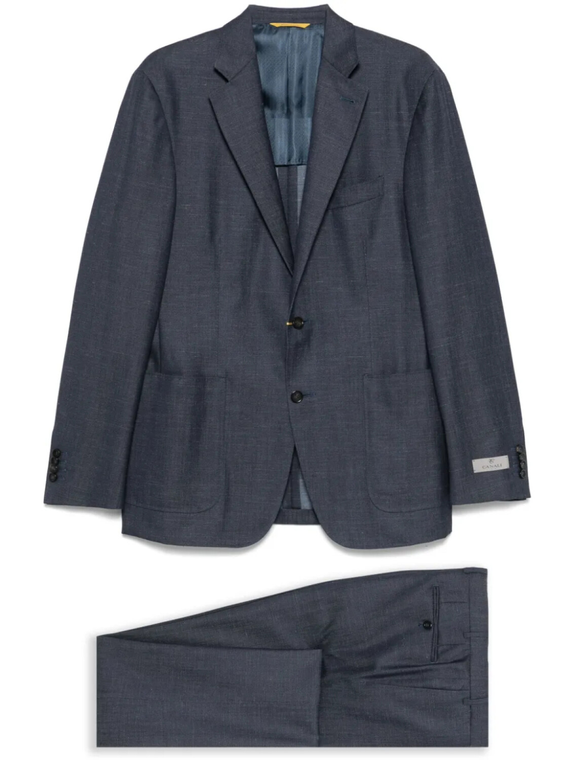 Canali фактурный костюм, синий
Canali фактурный костюм, синий