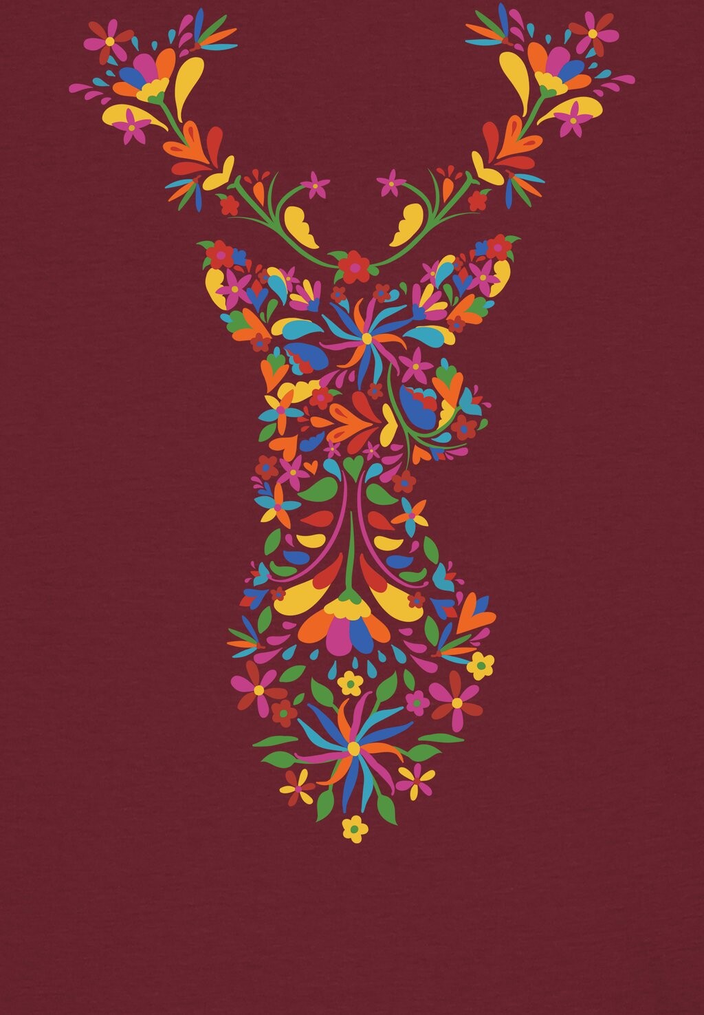 Футболка с принтом FLORAL DEER watapparel, темно-красный
Футболка с принтом FLORAL DEER watapparel, темно-красный