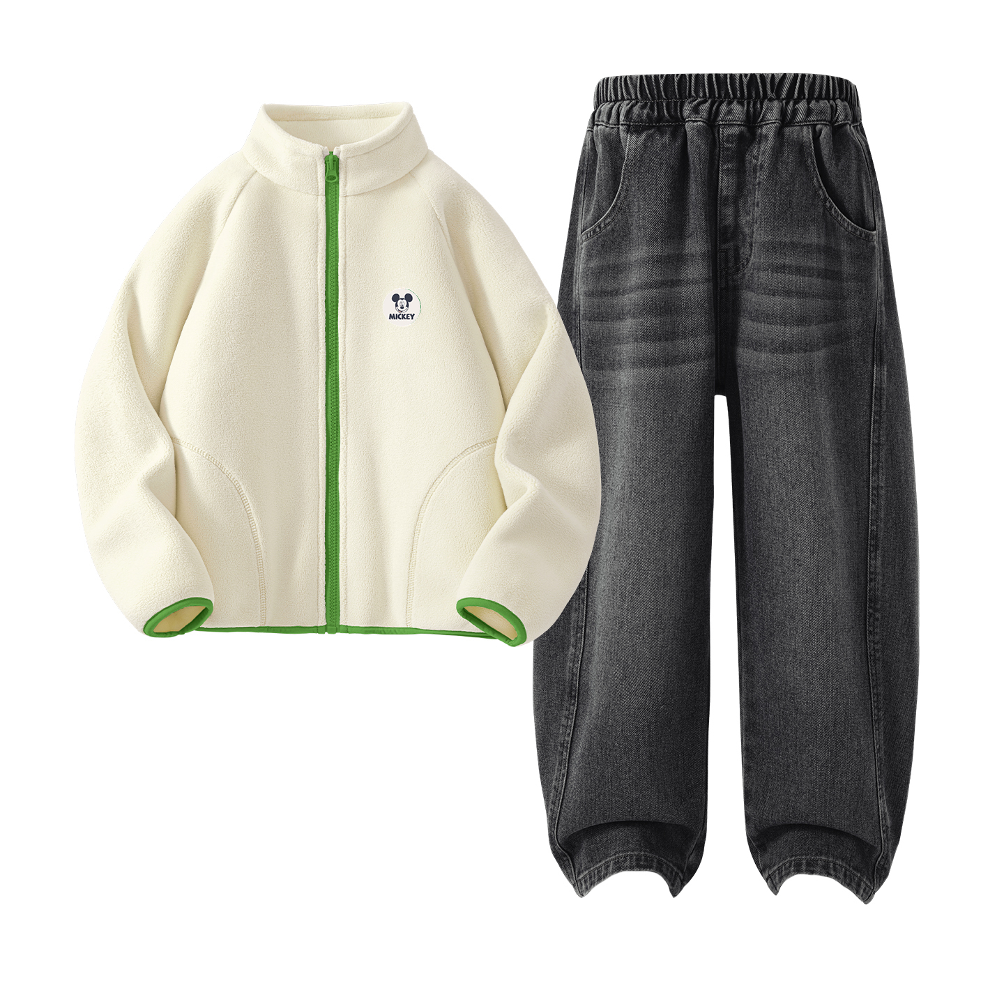 Детская повседневная спортивная одежда Disney, Didi Zhong Round Hook-And-Loop K Light Milk White+Solid Color Black
Детская повседневная спортивная одежда Disney, Didi Zhong Round Hook-And-Loop K Light Milk White+Solid Color Black