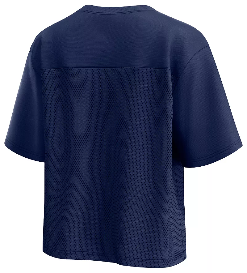 Женская модная бейсбольная майка на пуговицах NCAA Notre Dame Fighting Irish Navy Fanatics
Женская модная бейсбольная майка на пуговицах NCAA Notre Dame Fighting Irish Navy Fanatics