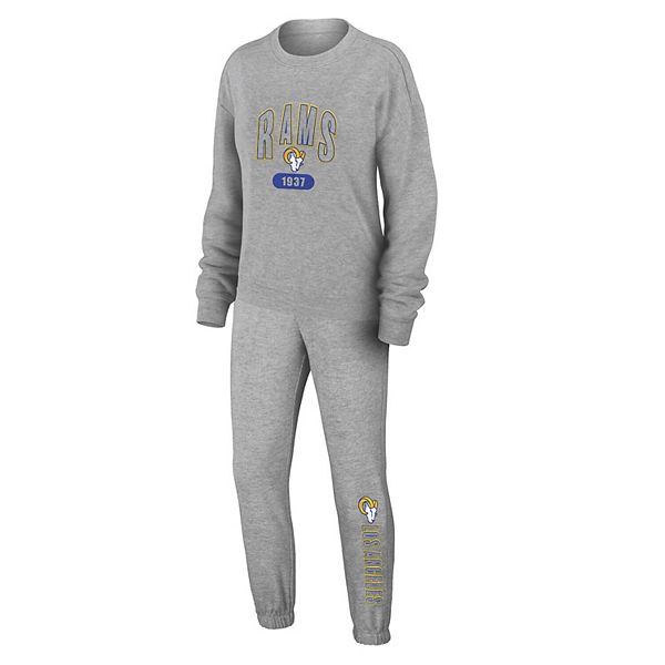 Женский трикотажный комплект для сна heather gray los angeles rams с длинным рукавом Wear By Erin Andrews
Женский трикотажный комплект для сна heather gray los angeles rams с длинным рукавом Wear By Erin Andrews