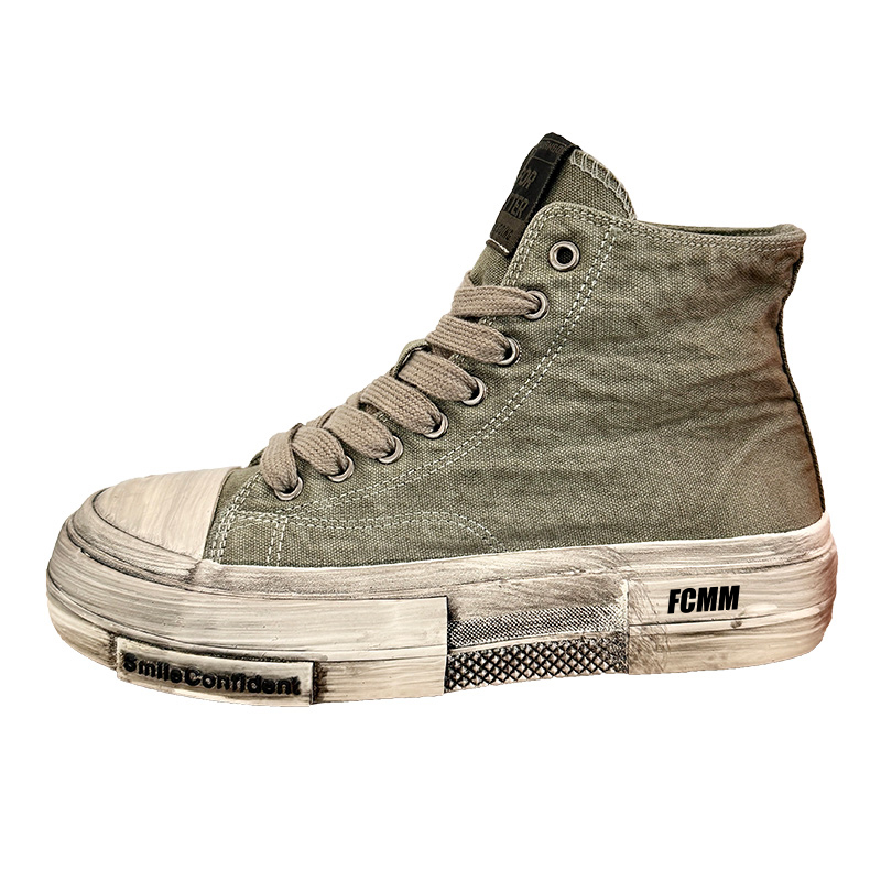 FCMM Армейские зеленые мужские кеды на высокой подошве, цвет Army Green
FCMM Армейские зеленые мужские кеды на высокой подошве, цвет Army Green