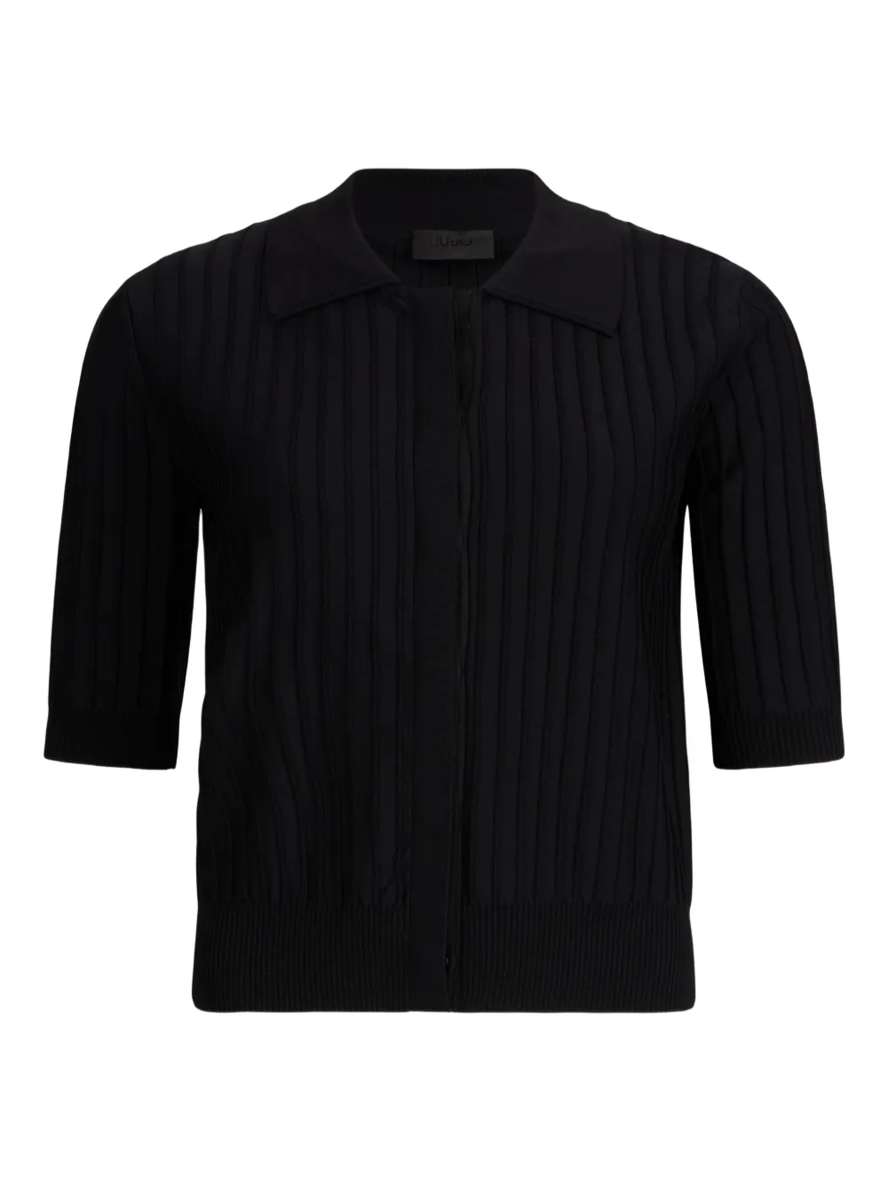 Кардиган в рубчик с воротником поло LIU JO, черный
Кардиган в рубчик с воротником поло LIU JO, черный