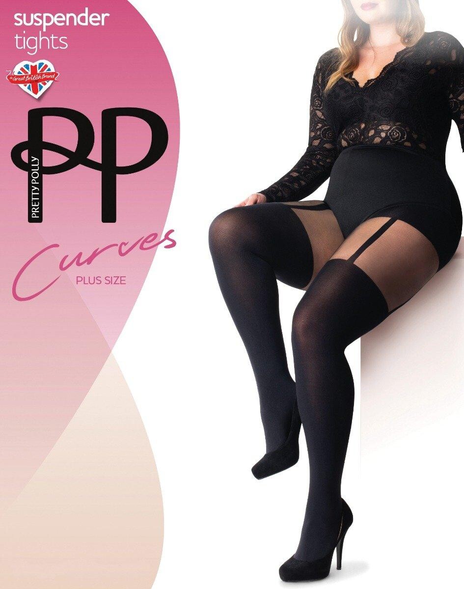 Колготки с подтяжками Curves Pretty Polly, черный 
Колготки с подтяжками Curves Pretty Polly, черный