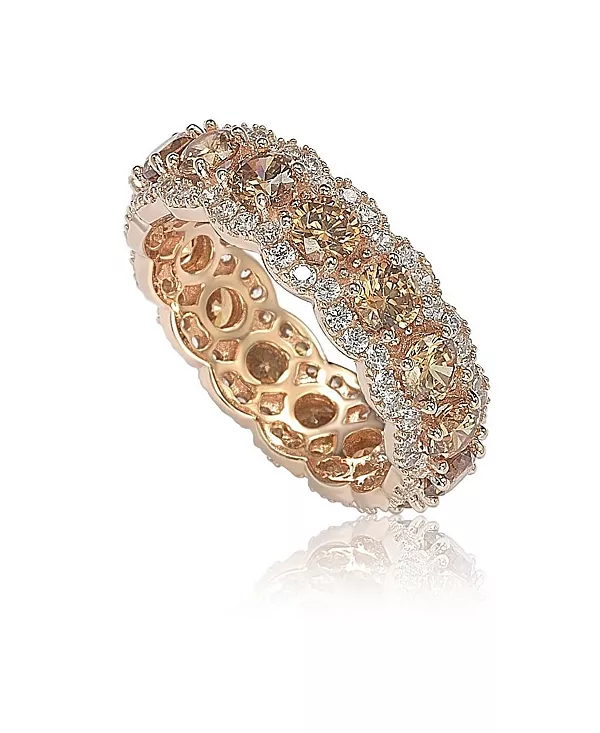 Круглое кольцо-вечность от Suzy Levian из стерлингового серебра с кубическим цирконием Suzy Levian New York, brown
Круглое кольцо-вечность от Suzy Levian из стерлингового серебра с кубическим цирконием Suzy Levian New York, brown