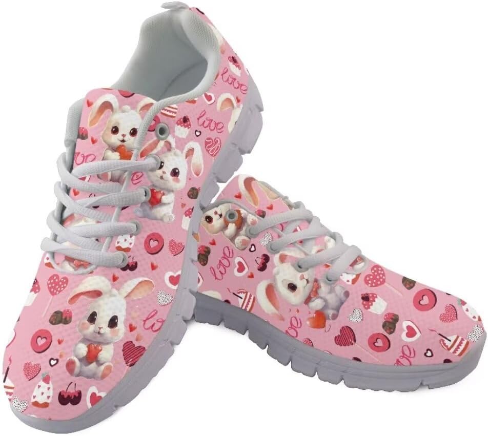 Женские кроссовки Jeiento Fashion для прогулок на открытом воздухе, дышащие сетчатые кроссовки для тренировок и повседневной носки, мужские спортивные беговые кроссовки, обувь на День святого Валентина, Cartoon Bunny Hearts
Женские кроссовки Jeiento Fashion для прогулок на открытом воздухе, дышащие сетчатые кроссовки для тренировок и повседневной носки, мужские спортивные беговые кроссовки, обувь на День святого Валентина, Cartoon Bunny Hearts