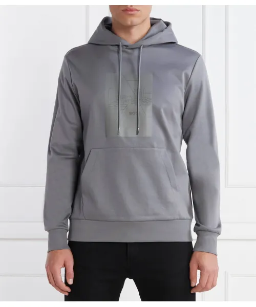 Толстовка Soody Mirror Regular fit Boss Green, серый 
Толстовка Soody Mirror Regular fit Boss Green, серый