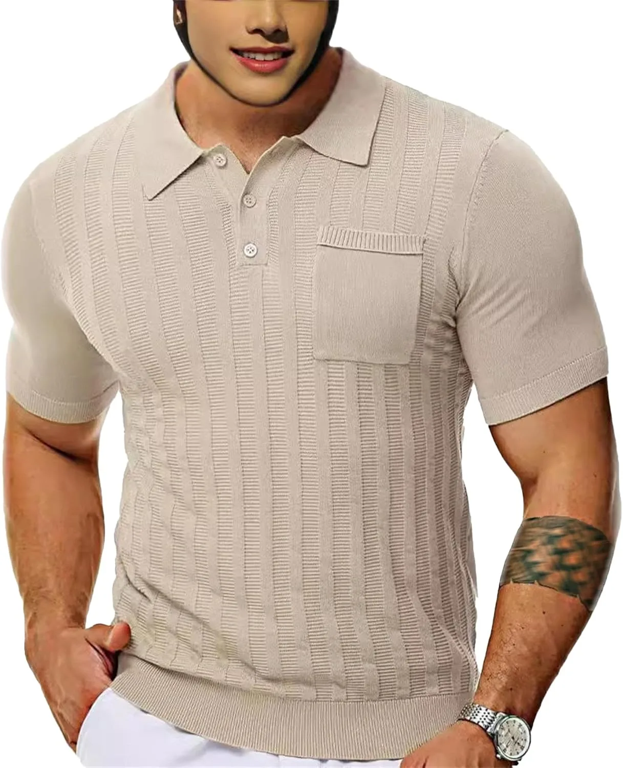 Мужская поло с коротким рукавом и воротником QOAAIE
Мужская поло с коротким рукавом и воротником QOAAIE