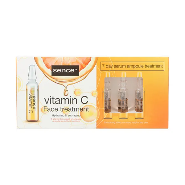 Упаковка из 7 увлажняющих ампул Ampollas Vitamin C Sence Beauty, 7 UD
Упаковка из 7 увлажняющих ампул Ampollas Vitamin C Sence Beauty, 7 UD