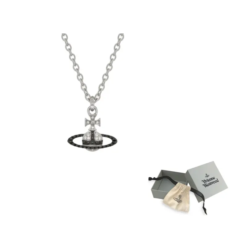 Vivienne Westwood Латунное ожерелье Women's Black/White Zircon
Vivienne Westwood Латунное ожерелье Women's Black/White Zircon