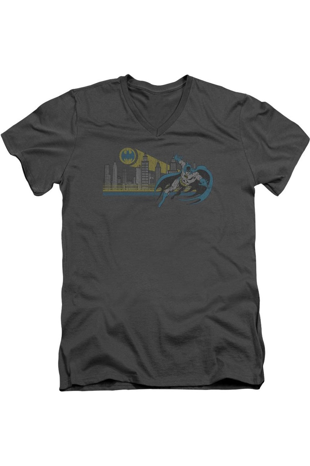 Футболка / футболка с коротким рукавом и V-образным вырезом для взрослых DC Comics Gotham Retro Gildan, цвет charcoal
Футболка / футболка с коротким рукавом и V-образным вырезом для взрослых DC Comics Gotham Retro Gildan, цвет charcoal