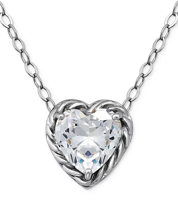 Ожерелье с подвеской в форме сердца из кубического циркония, 16 дюймов + удлинитель 2 дюйма, эксклюзивно в Macy's Giani Bernini, silver
Ожерелье с подвеской в форме сердца из кубического циркония, 16 дюймов + удлинитель 2 дюйма, эксклюзивно в Macy's Giani Bernini, silver