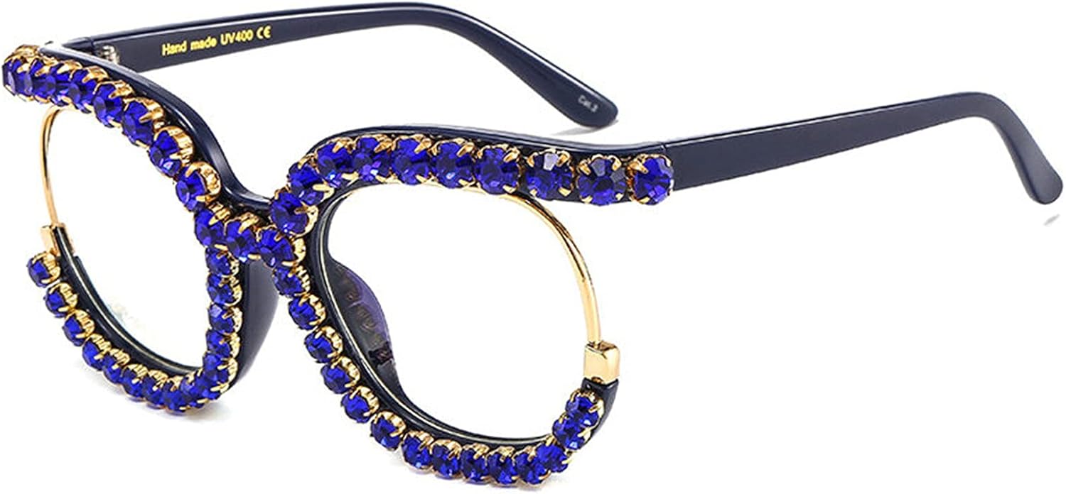 Солнцезащитные очки Willochra с круглыми блестящими стразами для женщин, бриллиантовые, конфетные цвета, женские хрустальные солнцезащитные очки, блестящие очки-маска, Blue
Солнцезащитные очки Willochra с круглыми блестящими стразами для женщин, бриллиантовые, конфетные цвета, женские хрустальные солнцезащитные очки, блестящие очки-маска, Blue