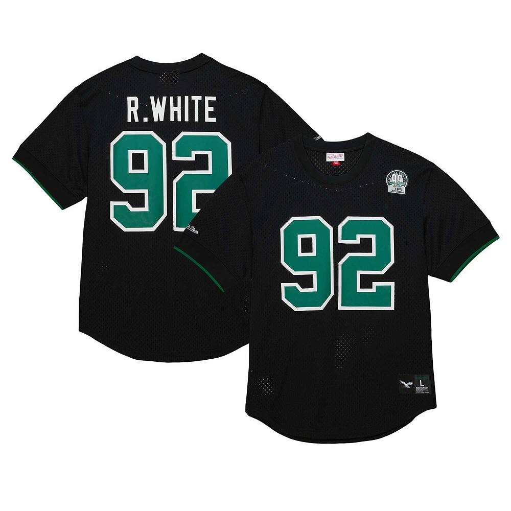 Мужская футболка Mitchell & Ness Reggie White Black Philadelphia Eagles с именем и номером игрока в сетку, цвет Eag Black 
Мужская футболка Mitchell & Ness Reggie White Black Philadelphia Eagles с именем и номером игрока в сетку, цвет Eag Black