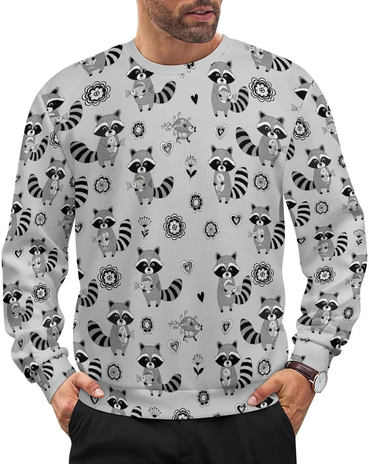 Мужской свитер с длинным рукавом и круглым вырезом LITPUZC
Мужской свитер с длинным рукавом и круглым вырезом LITPUZC