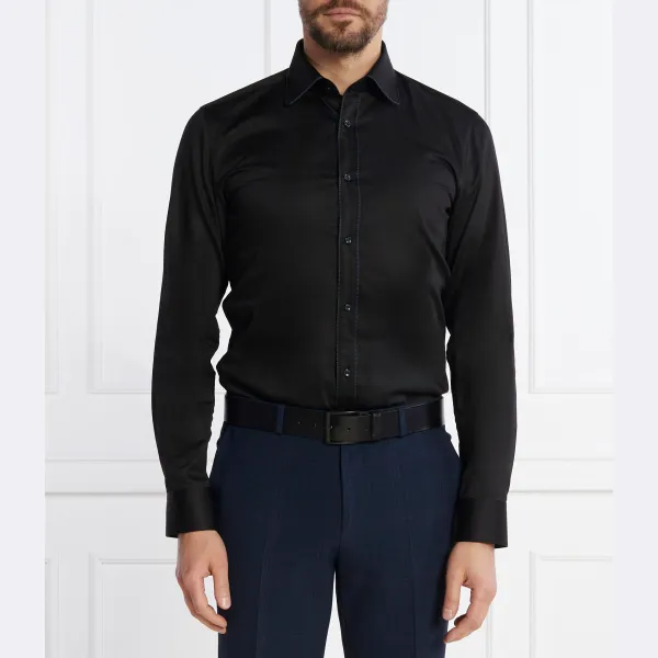 Рубашка Ken классического кроя Hugo, черный
Рубашка Ken классического кроя Hugo, черный
