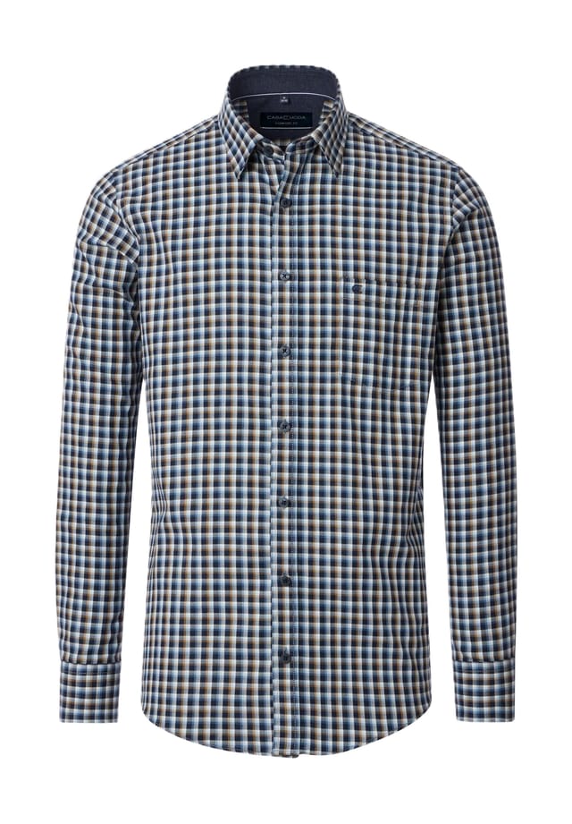 Рубашка для отдыха удобная посадка длинный рукав кент Casamoda, синий
Рубашка для отдыха удобная посадка длинный рукав кент Casamoda, синий