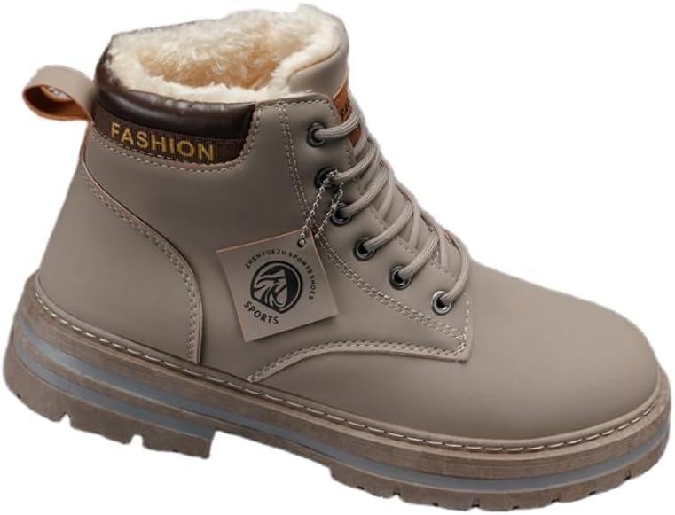 Модные мужские короткие ботинки HoaloX - теплые хлопковые высокие туфли на шнуровке - искусственная плюшевая подкладка - подходят для повседневного использования или активного отдыха, серый
Модные мужские короткие ботинки HoaloX - теплые хлопковые высокие туфли на шнуровке - искусственная плюшевая подкладка - подходят для повседневного использования или активного отдыха, серый