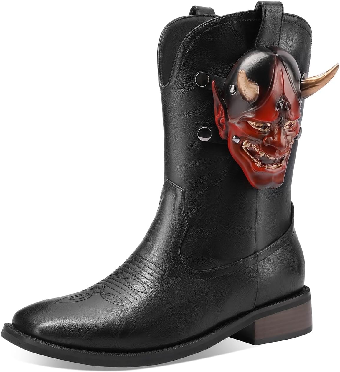 Мужские западные ковбойские ботинки Bor Sint винтажные классические с маской призрака на Хэллоуин, квадратный носок, невысокий каблук, средние по голенище, черный
Мужские западные ковбойские ботинки Bor Sint винтажные классические с маской призрака на Хэллоуин, квадратный носок, невысокий каблук, средние по голенище, черный
