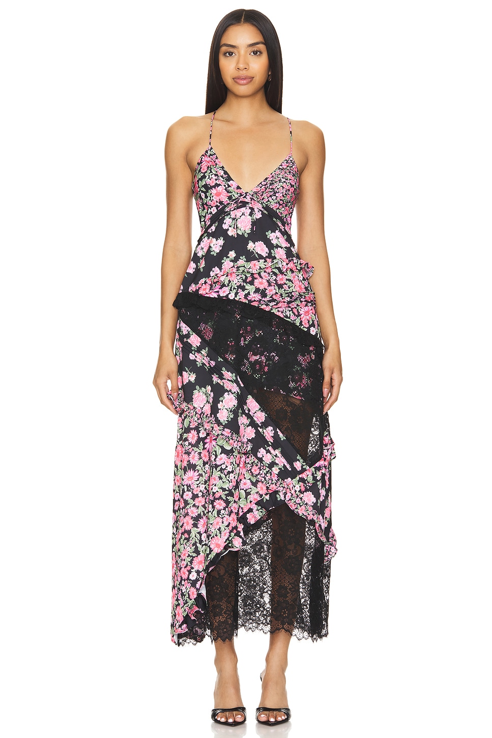 Платье макси розалин For Love & Lemons, черный
Платье макси розалин For Love & Lemons, черный