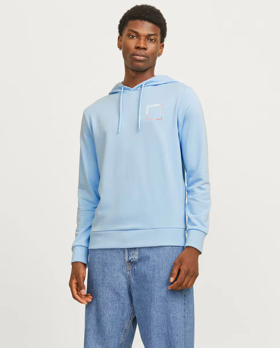 Мужская толстовка с капюшоном и длинными рукавами, с логотипом сбоку Jack & Jones, светло-голубой
Мужская толстовка с капюшоном и длинными рукавами, с логотипом сбоку Jack & Jones, светло-голубой