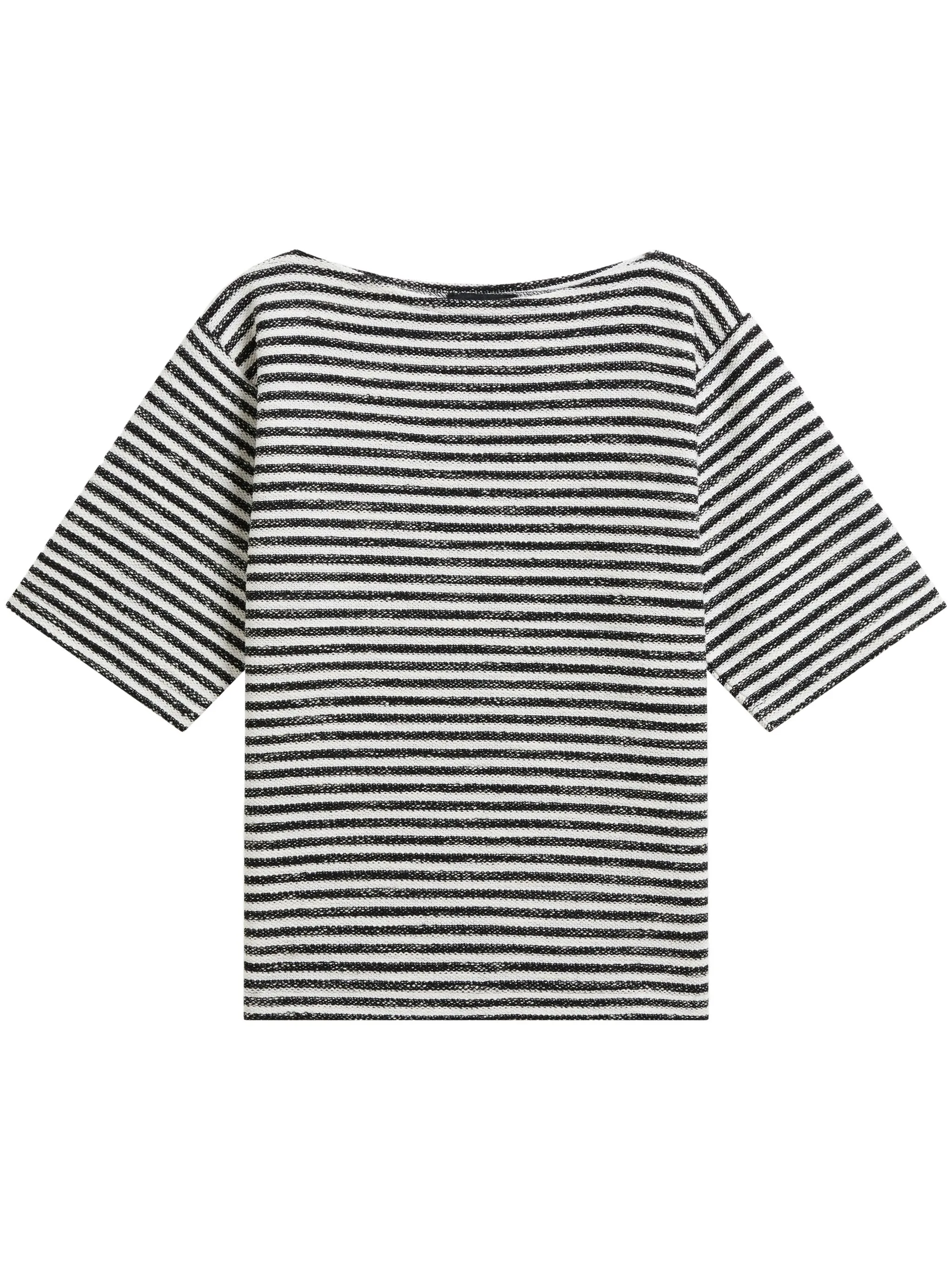 Вязаный топ в полоску Agnès B., черный
Вязаный топ в полоску Agnès B., черный