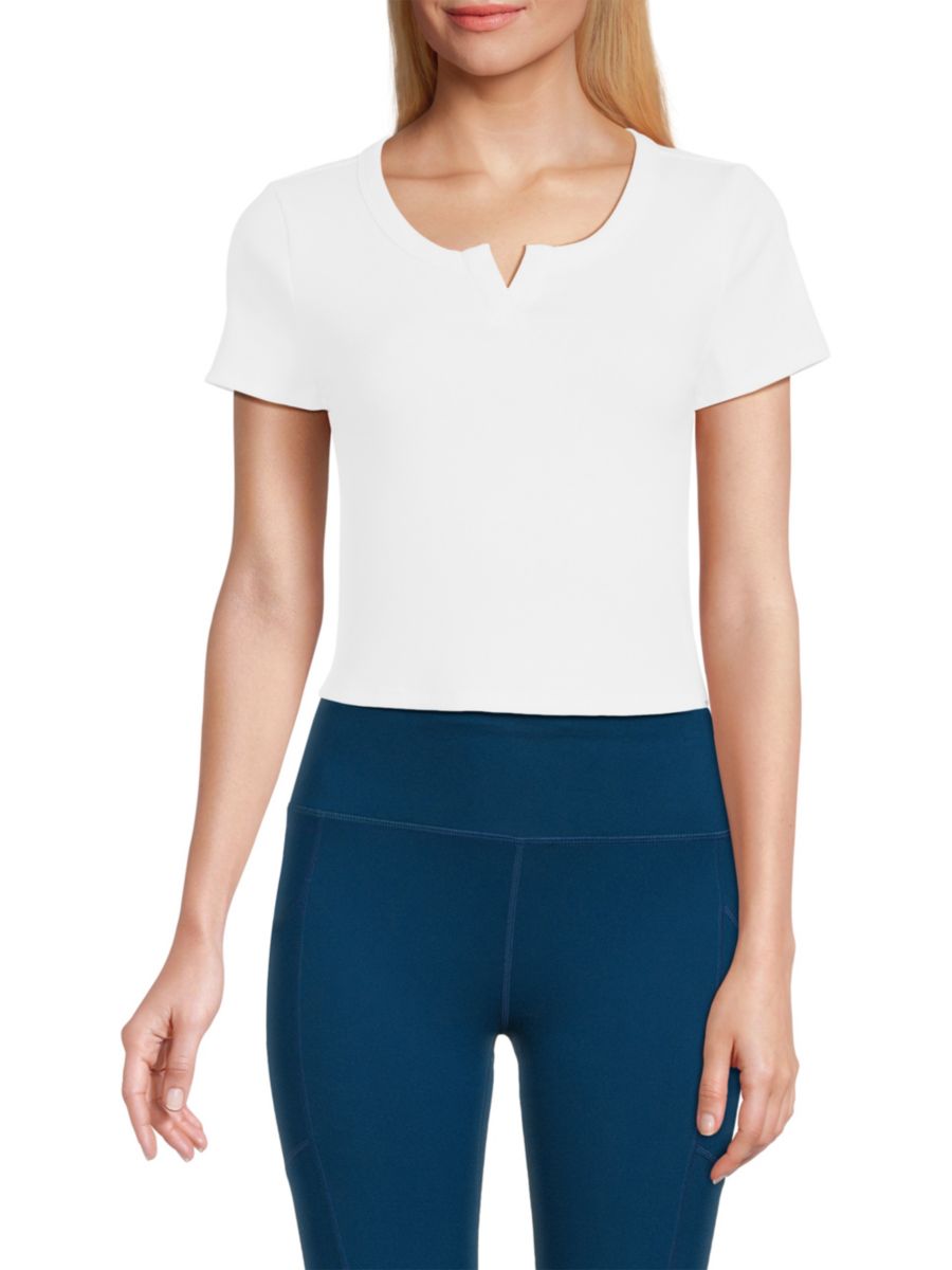 Топ с разрезом на горловине DKNY, белый
Топ с разрезом на горловине DKNY, белый