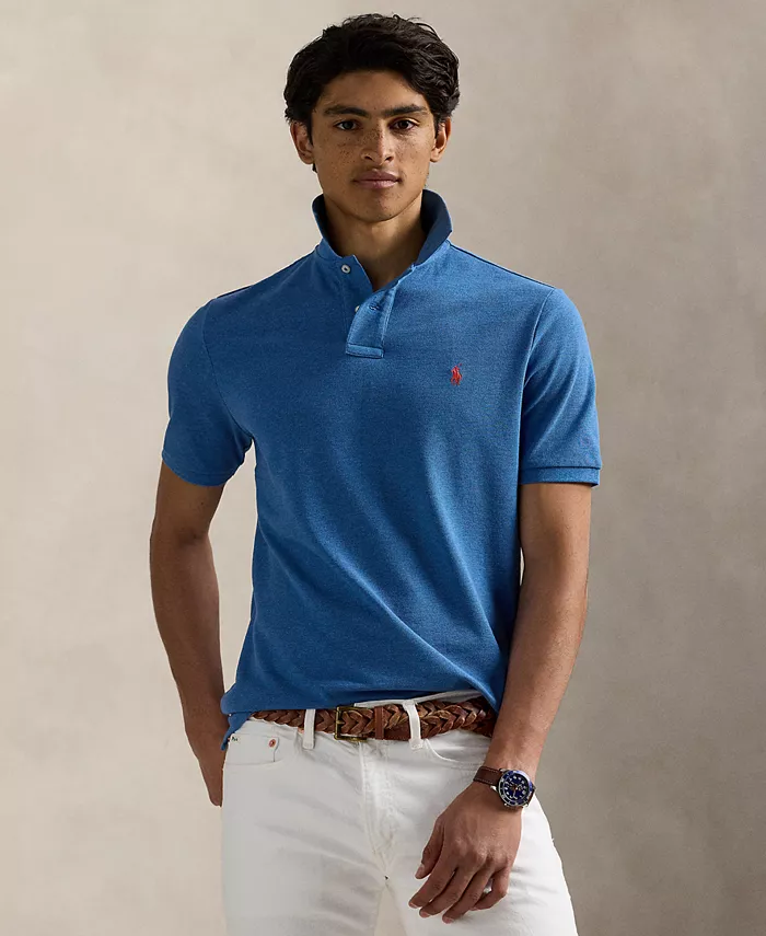 Мужская хлопковая поло Slim Fit с сетчатой тканью Polo Ralph Lauren, синий
Мужская хлопковая поло Slim Fit с сетчатой тканью Polo Ralph Lauren, синий