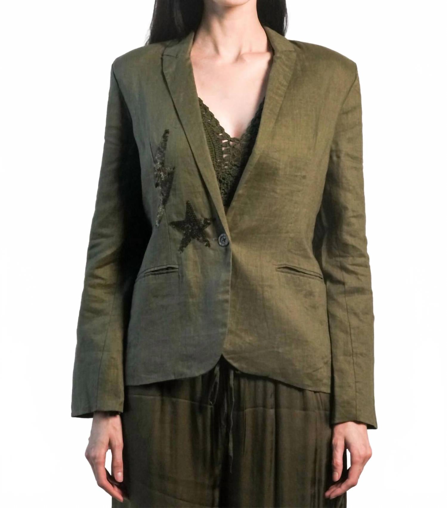 Angel Wings by Lucy Блейзер Paris Linen, оливковый цвет
Angel Wings by Lucy Блейзер Paris Linen, оливковый цвет