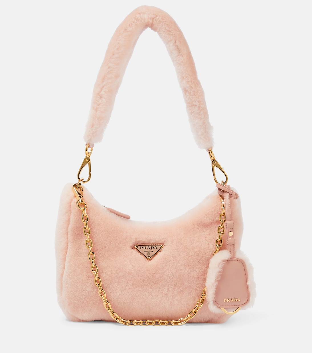 Редакция 2005 года плечевая сумка из овчины Prada, Orchidea 
Редакция 2005 года плечевая сумка из овчины Prada, Orchidea