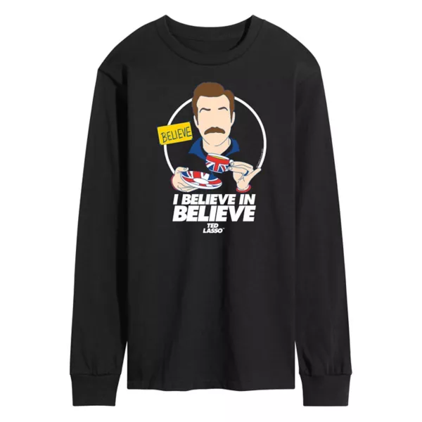 Мужская футболка с длинным рукавом "Ted Lasso: Я верю" с принтом Licensed Character, черный
Мужская футболка с длинным рукавом "Ted Lasso: Я верю" с принтом Licensed Character, черный