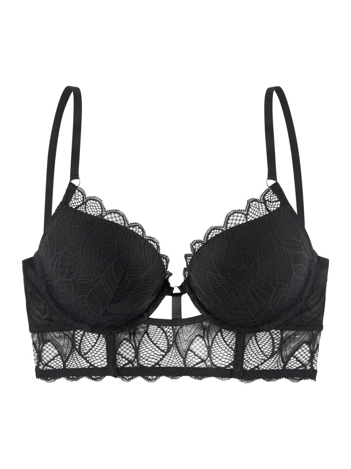 Бюстгальтер пуш-ап LASCANA, черный
Бюстгальтер пуш-ап LASCANA, черный