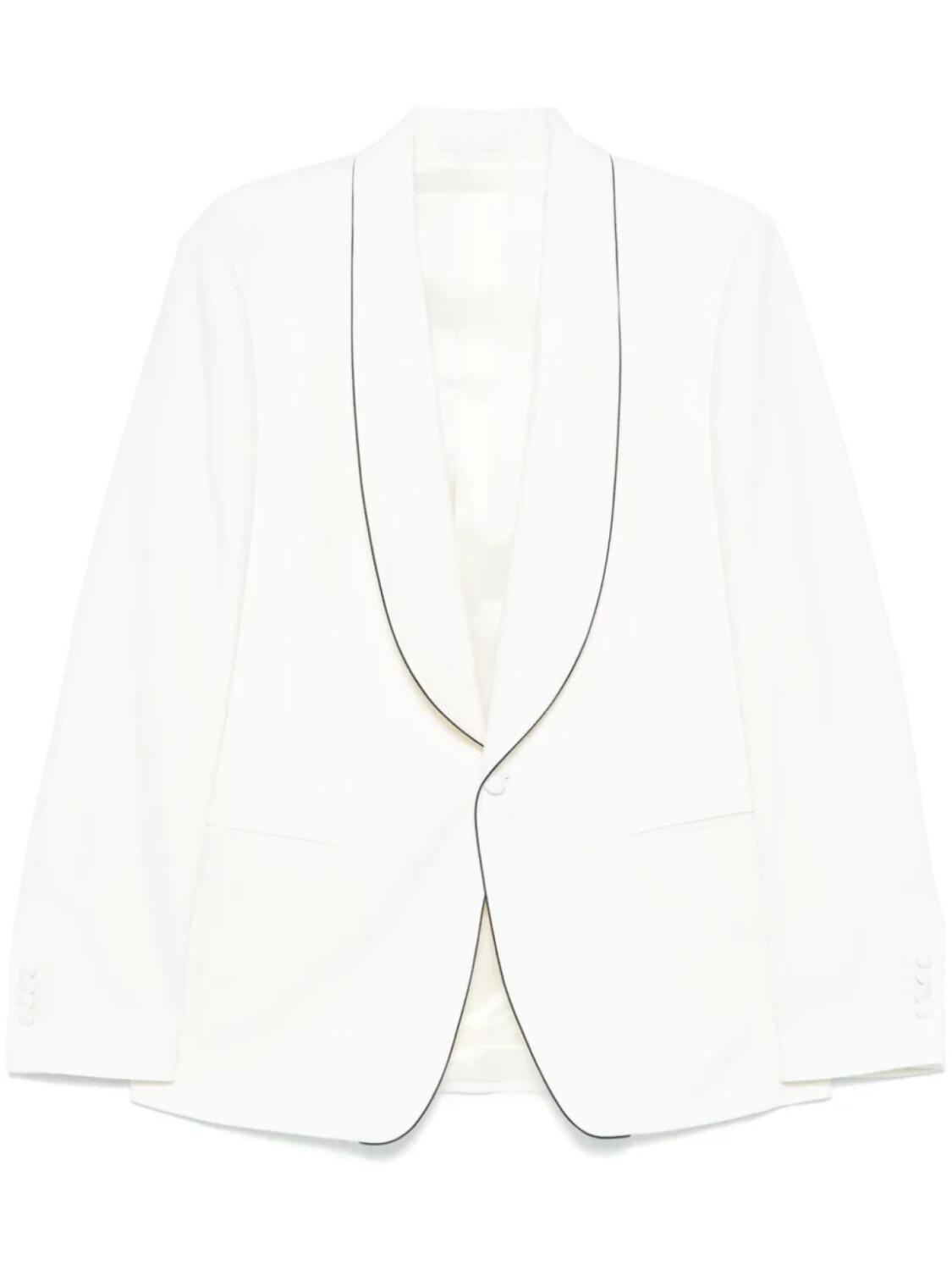 Блейзер Lardini с контрастной отделкой, нейтральный
Блейзер Lardini с контрастной отделкой, нейтральный