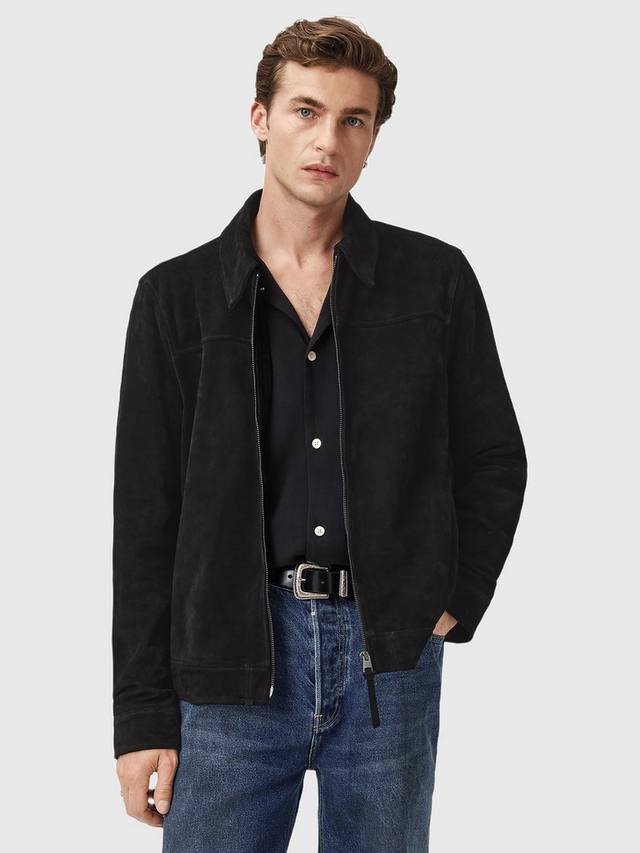 Кожаная куртка Rhone с молнией спереди AllSaints, Black
Кожаная куртка Rhone с молнией спереди AllSaints, Black