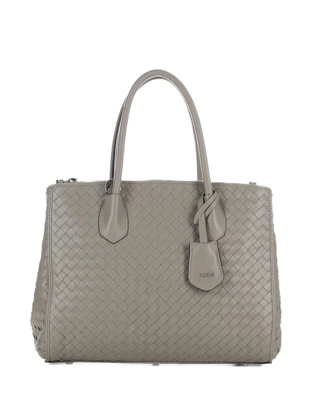 Сумка-тоут из плетеной кожи Ambre Torba Poche Paris, серый
Сумка-тоут из плетеной кожи Ambre Torba Poche Paris, серый