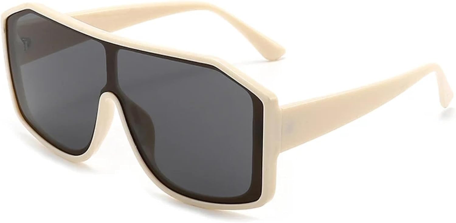 Винтажные солнцезащитные очки большого размера с цельной оправой для женщин и мужчин, роскошные очки унисекс для активного отдыха и вождения, защита от УФ-излучения UV400 TKKTLLT, Beige Gray
Винтажные солнцезащитные очки большого размера с цельной оправой для женщин и мужчин, роскошные очки унисекс для активного отдыха и вождения, защита от УФ-излучения UV400 TKKTLLT, Beige Gray