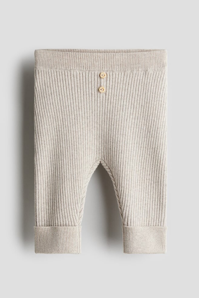 Брюки трикотажной резинкой H&M, бежевый 
Брюки трикотажной резинкой H&M, бежевый