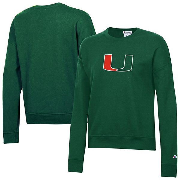 Женский зеленый свитшот Miami Hurricanes Powerblend Champion
Женский зеленый свитшот Miami Hurricanes Powerblend Champion