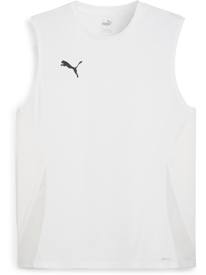 Спортивная футболка TeamGoal Sleeveless Jersey белого цвета Puma
Спортивная футболка TeamGoal Sleeveless Jersey белого цвета Puma