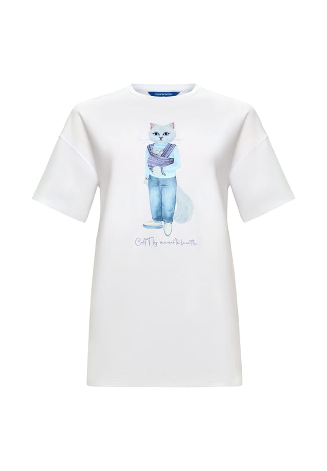 Рубашка мама кошка Cat By Manii'Ta Lacitta, белый
Рубашка мама кошка Cat By Manii'Ta Lacitta, белый