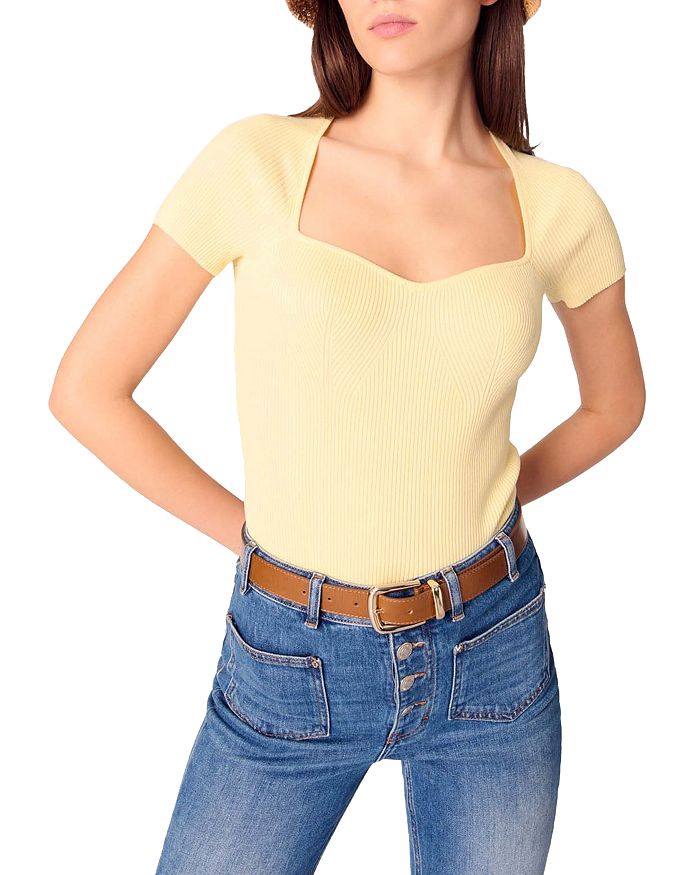 Топ с резинкой Maje, желтый
Топ с резинкой Maje, желтый