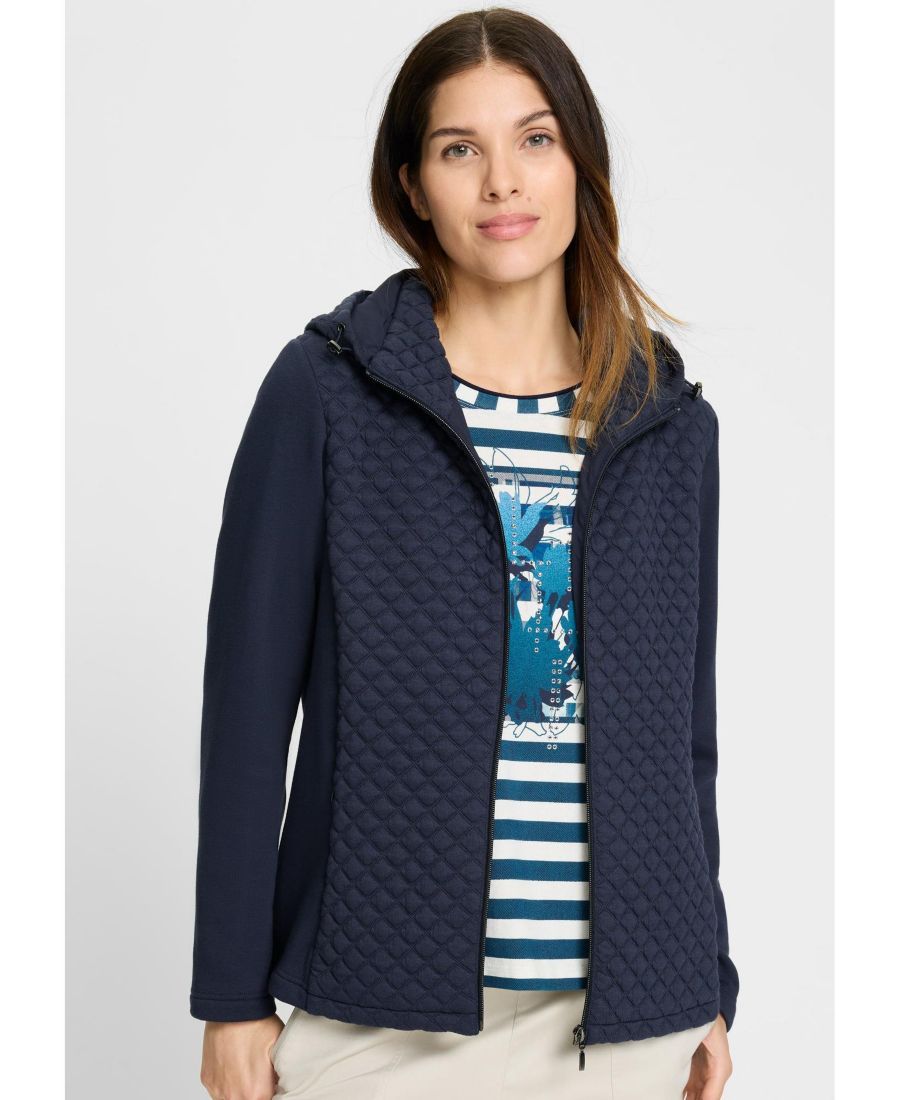 Женская стеганая куртка-худи на молнии Olsen, Ink blue
Женская стеганая куртка-худи на молнии Olsen, Ink blue