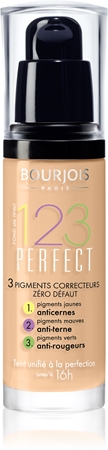 Жидкая основа для идеального внешнего вида Bourjois 123 Perfect, 54 Beige SPF 10 30 ml
Жидкая основа для идеального внешнего вида Bourjois 123 Perfect, 54 Beige SPF 10 30 ml